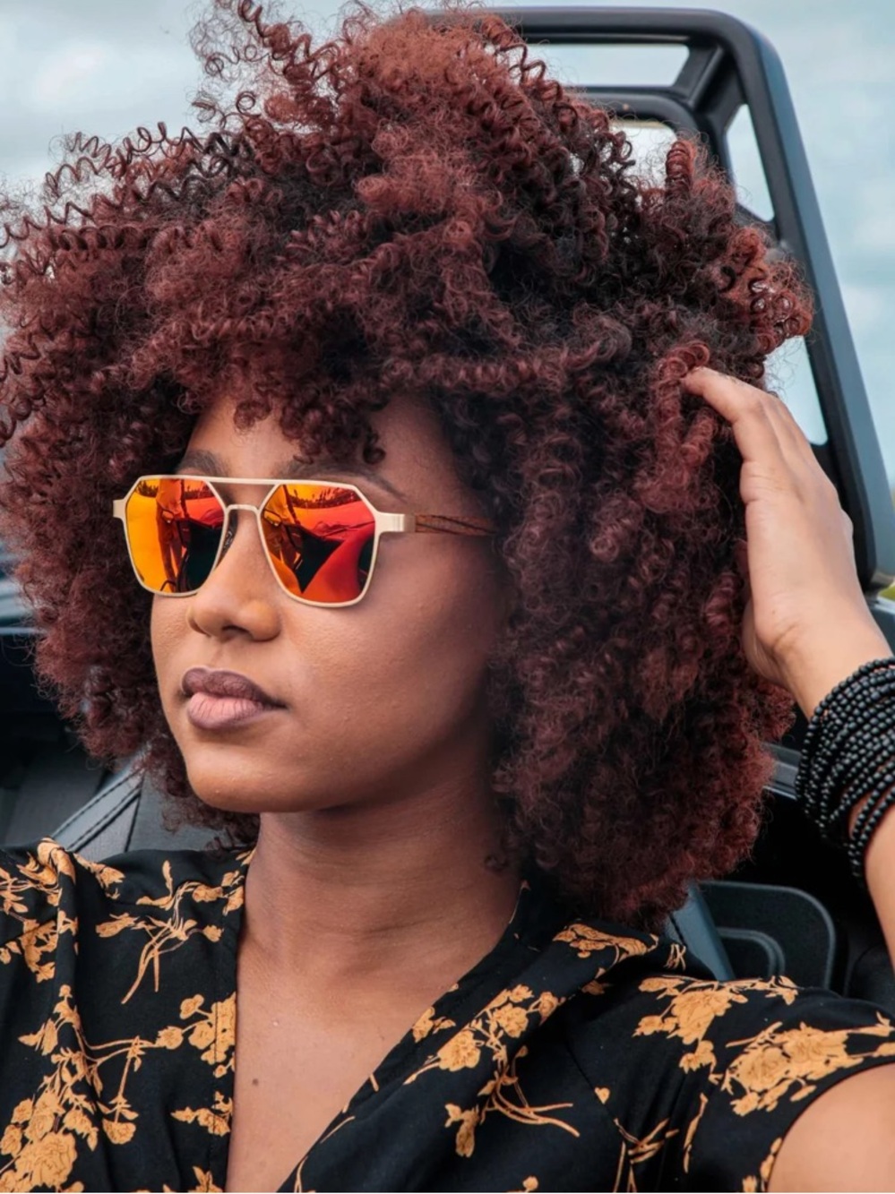 Blackwood Premium Mirrored Orange Aviator Sunglasses